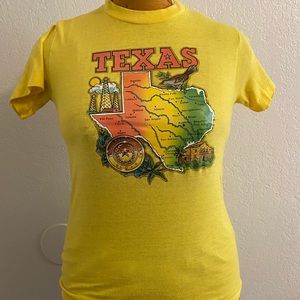 Vintage 80s Texas Graphic Tee, XS